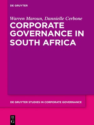 cover image of Corporate Governance in South Africa